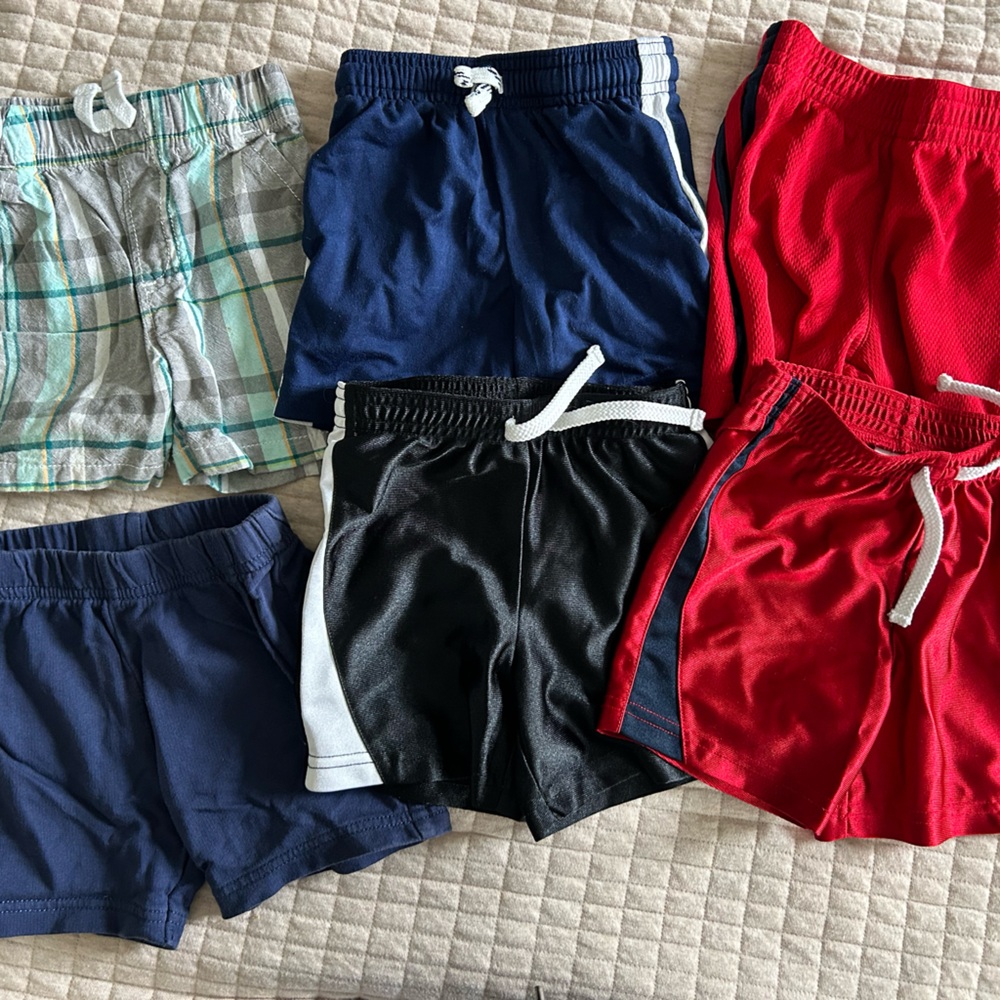 Jumping Beans Vibrant Red and Blue Shorts Collection